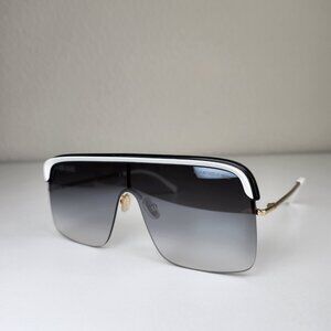 CUTLER AND GROSS CG1328S 002 WOMEN'S BLACK/WHITE SUNGLASSES